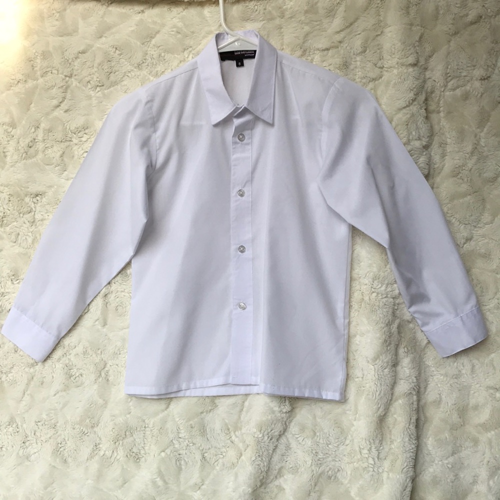 EUC Boys White Dress Shirt Sz8